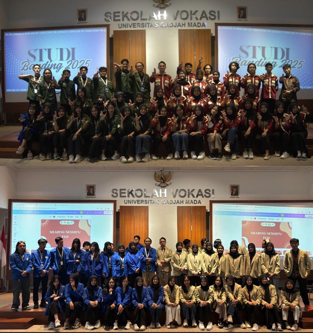Foto Bersama DPM FIB Udinus dan DPM KM SV UGM